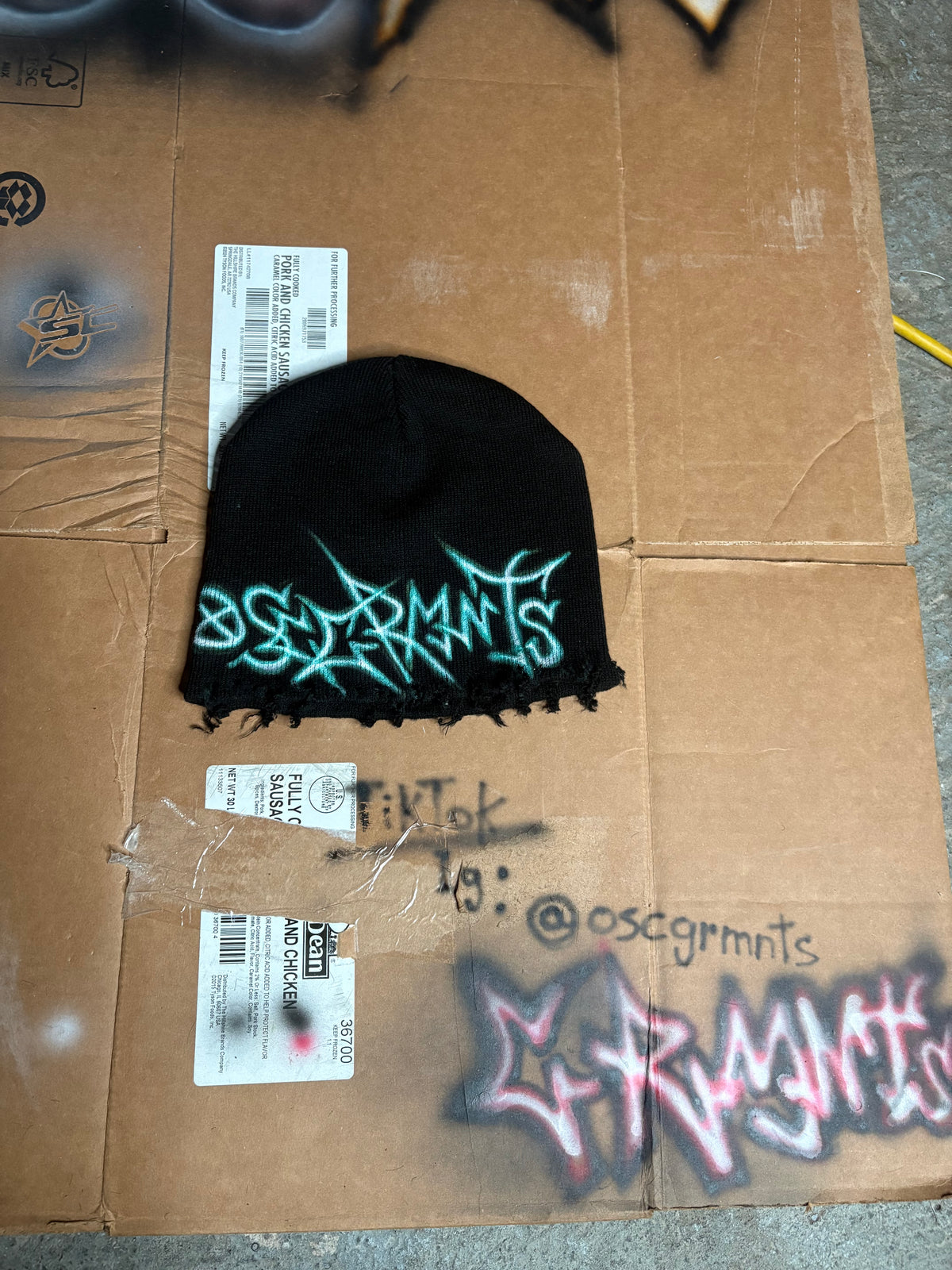 osc graffiti beanies