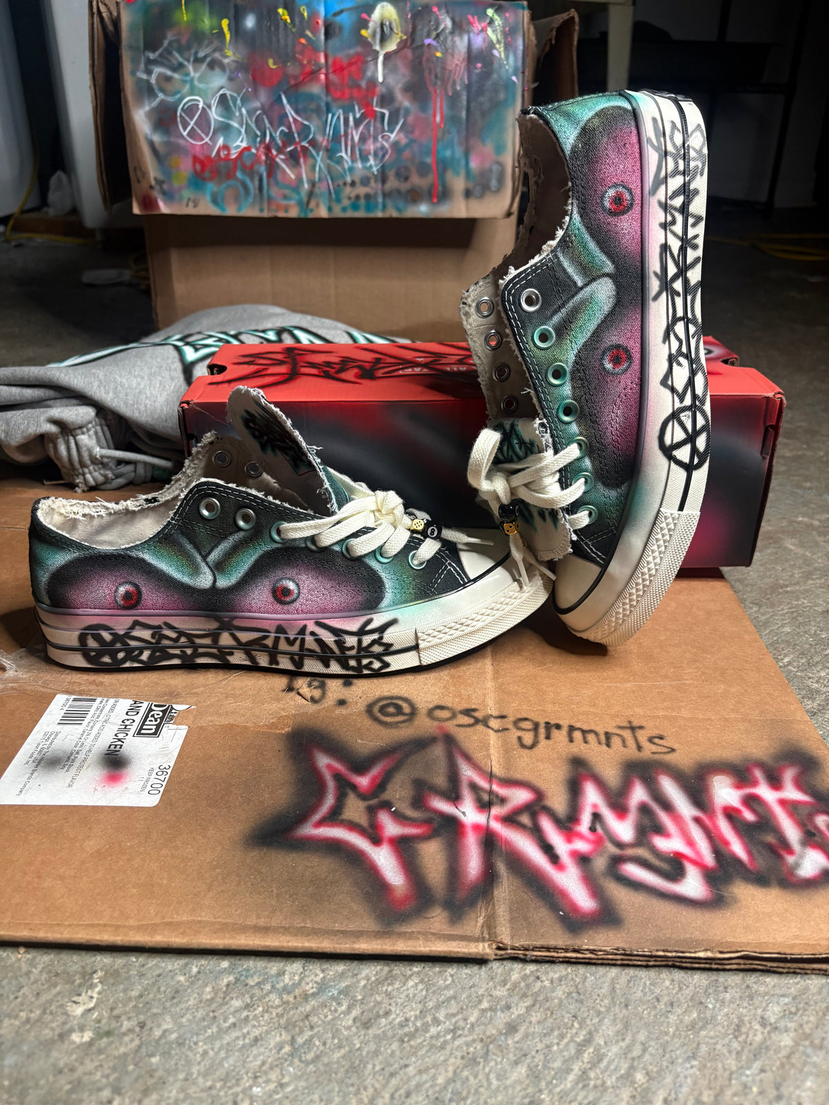 oscgrmnts  chucks