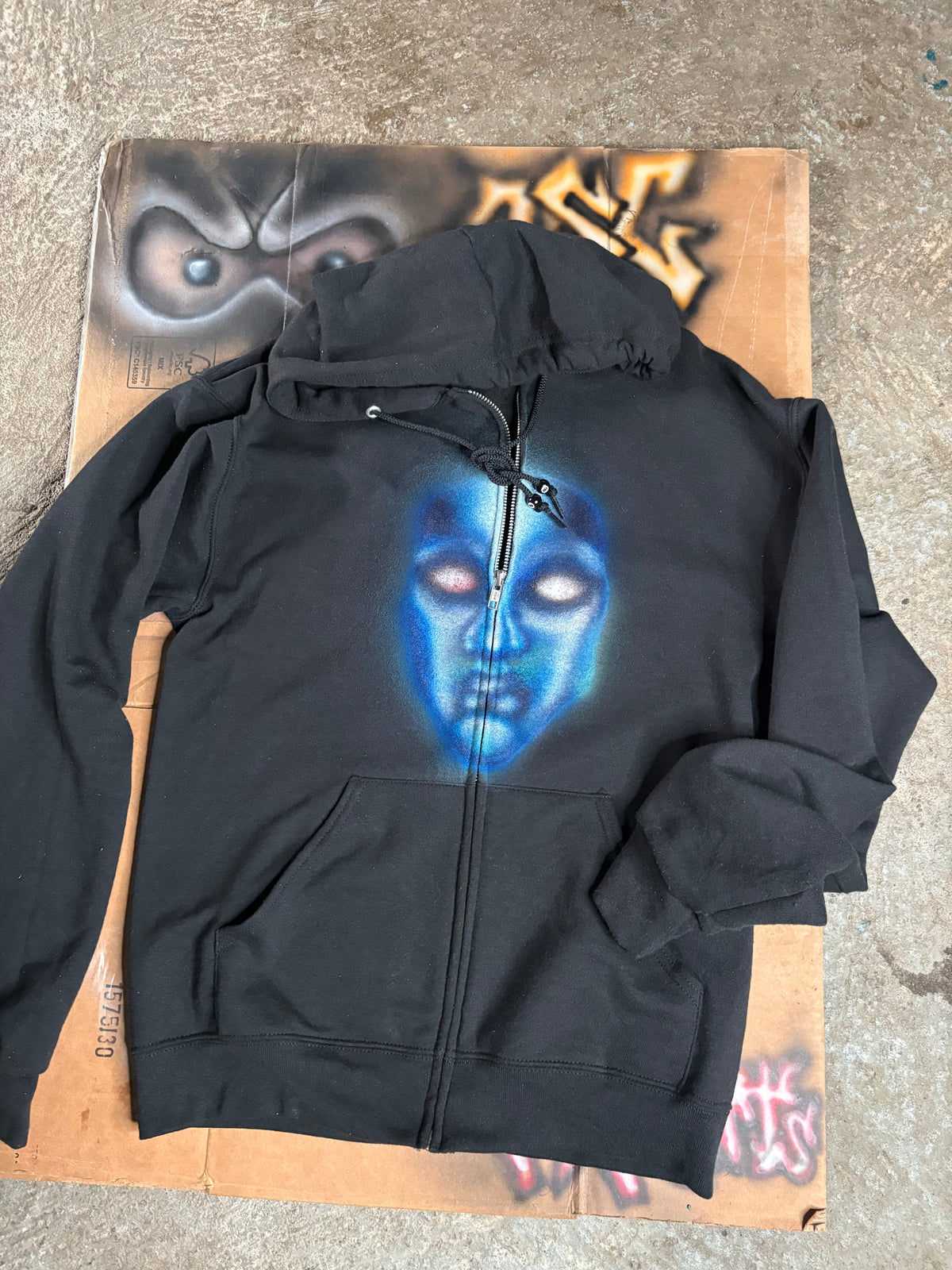 Osc blue face zip up