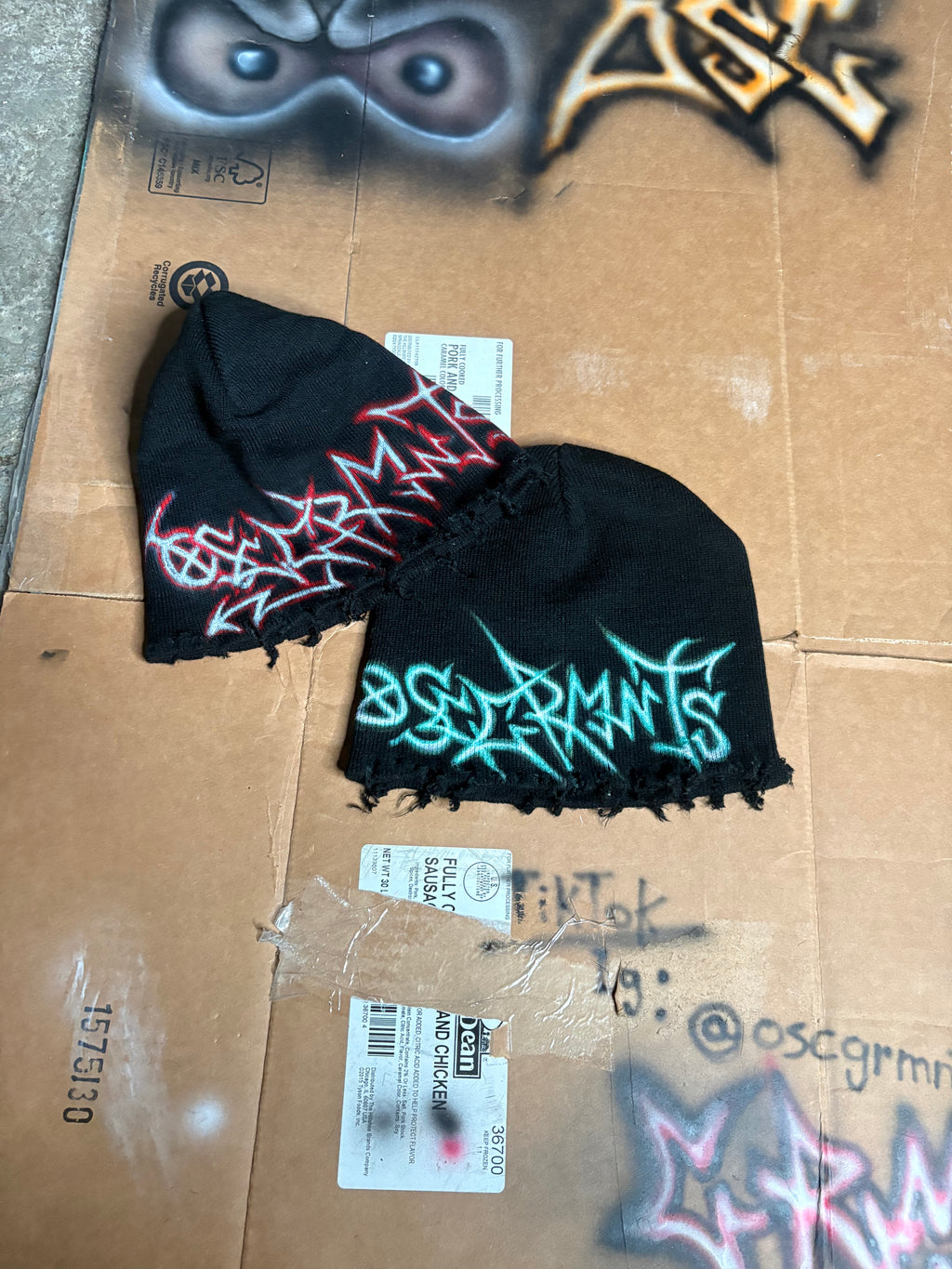 osc graffiti beanies