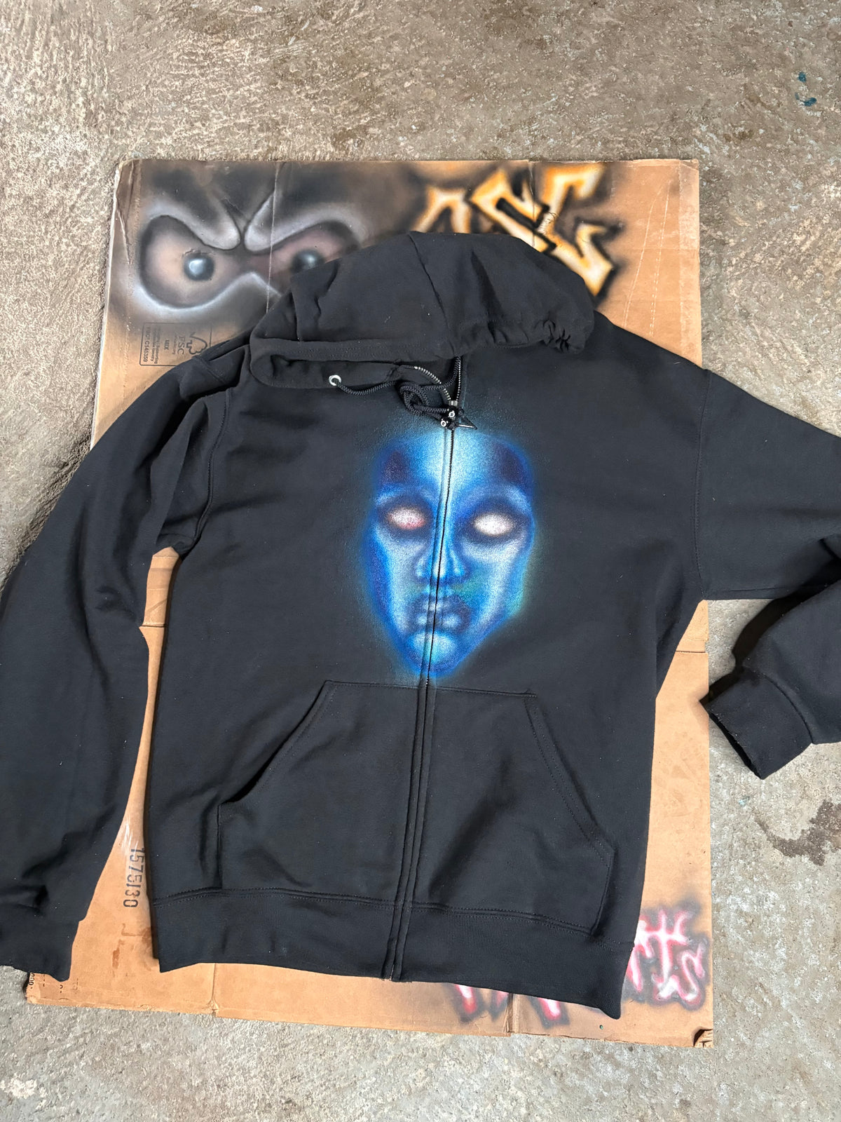 Osc blue face zip up