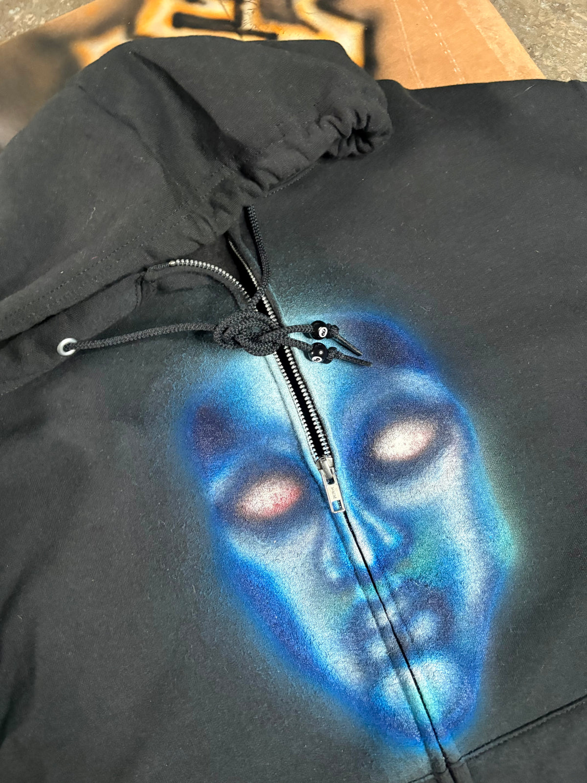 Osc blue face zip up